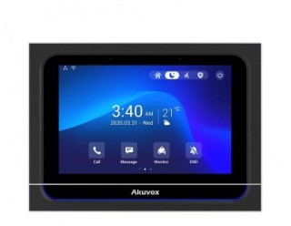 Akuvox X933W Android IP Indoor Unit with 7-inch Capacitive Touch Screen - Black